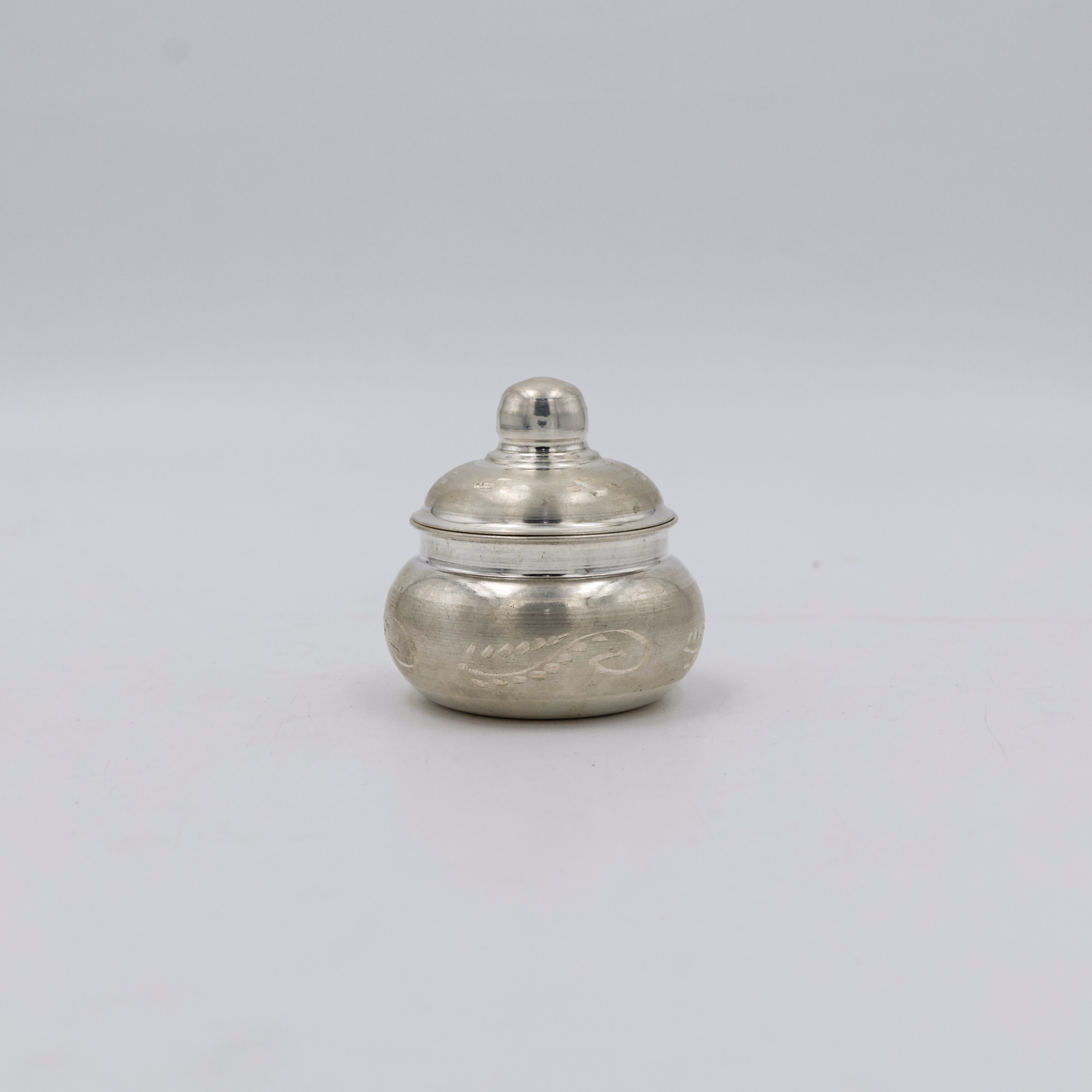 New Akshaya Jewellers - Silver Kum Kum Dabbi